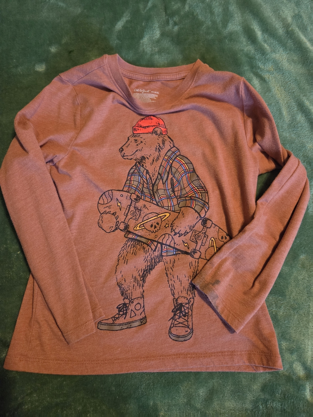 Boys 5 Long Sleeved T's And Flannels Mixed Brands - Picture 2 of 16